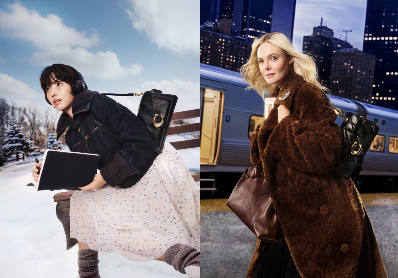 Elle Fanning And I-dle’s Soyeon Choose Adventure In Coach’s 2025 Holiday Campaign