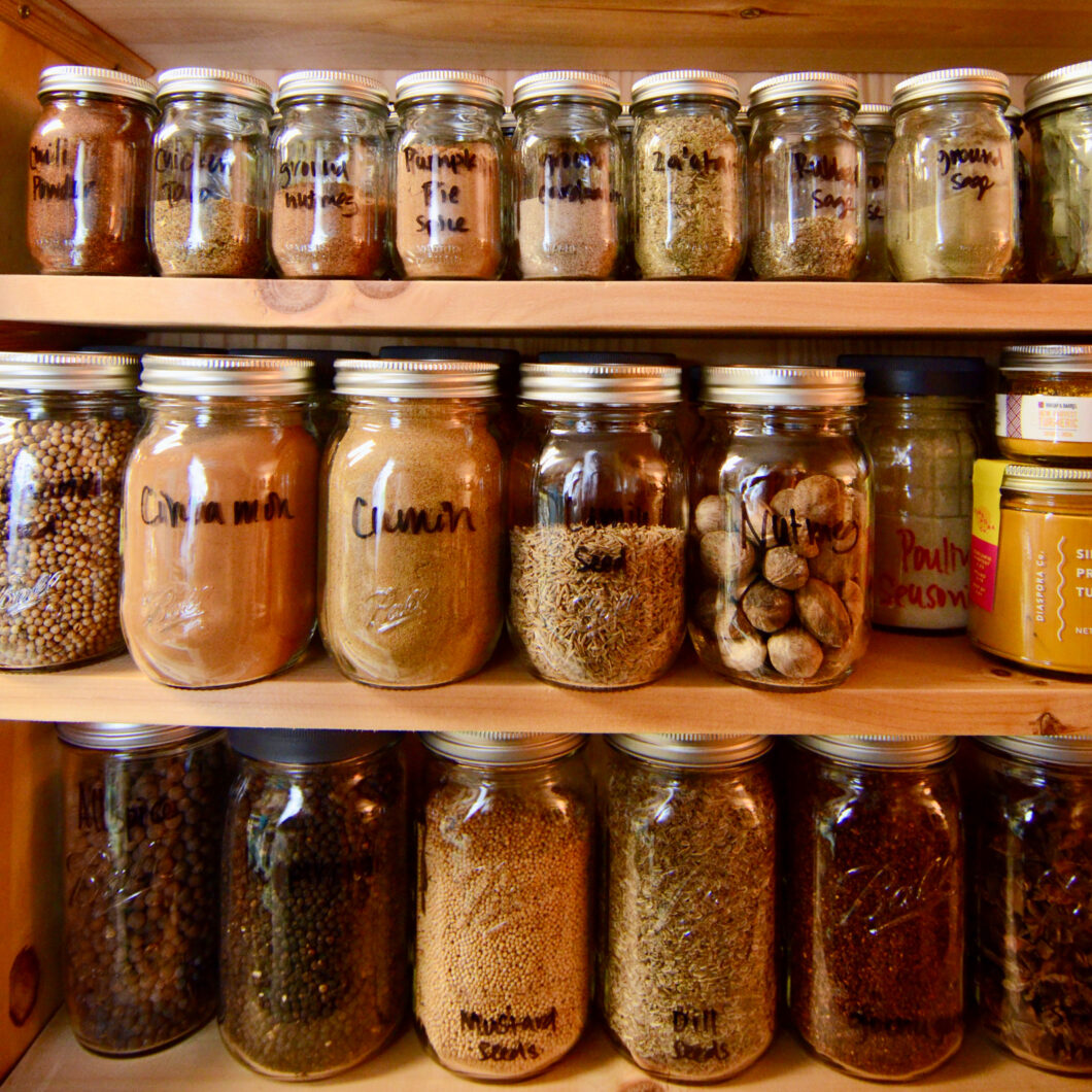Spice Shelf Overhaul with Ball® Mini Storage Jars